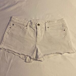 Gap 1969 Summer Cutoff Denim Shorts in White Size 28 NWOT